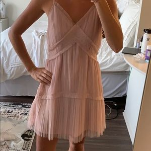 blush tulle dress